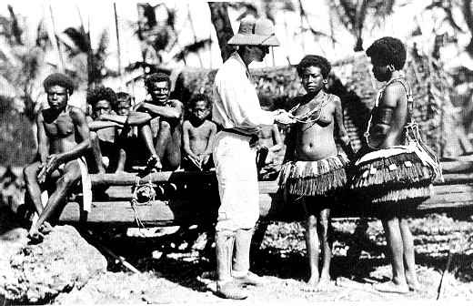 Malinowski among the Trobiand Islanders circa 1918